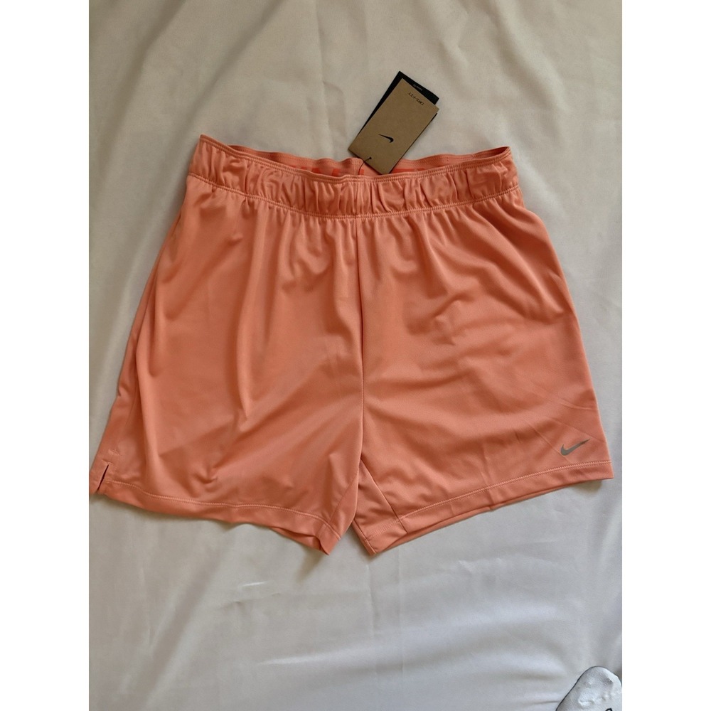 NEW Nike Shorts Dri FIT Attack 5 Inch Training Gym Peach DA0319 Women's Medium